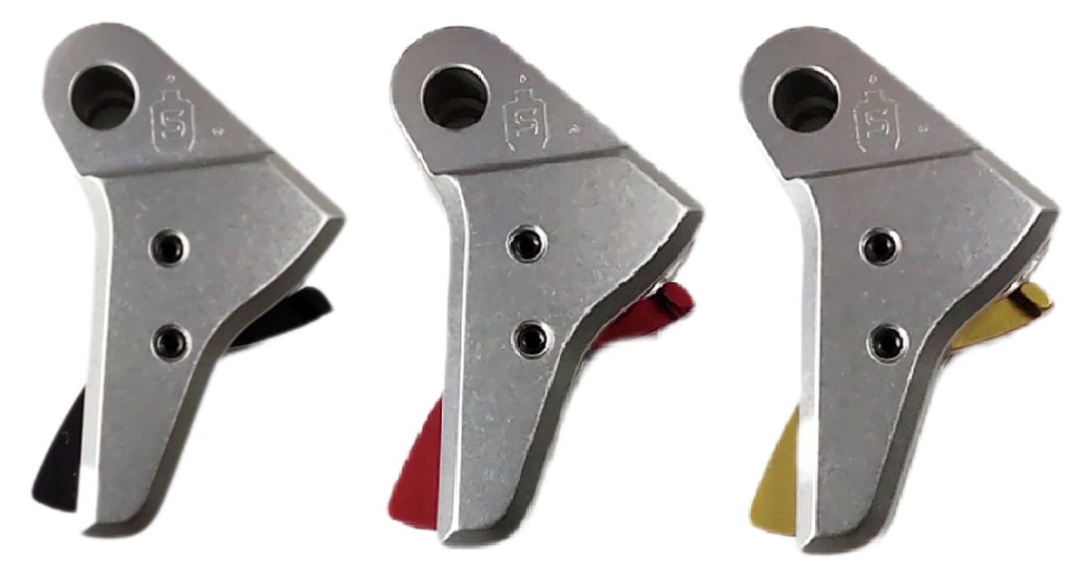 Serpico Performance® Bravo AL™ Flat Face Aluminum Trigger Shoe SILVER fits Gen 14 Glock and P80